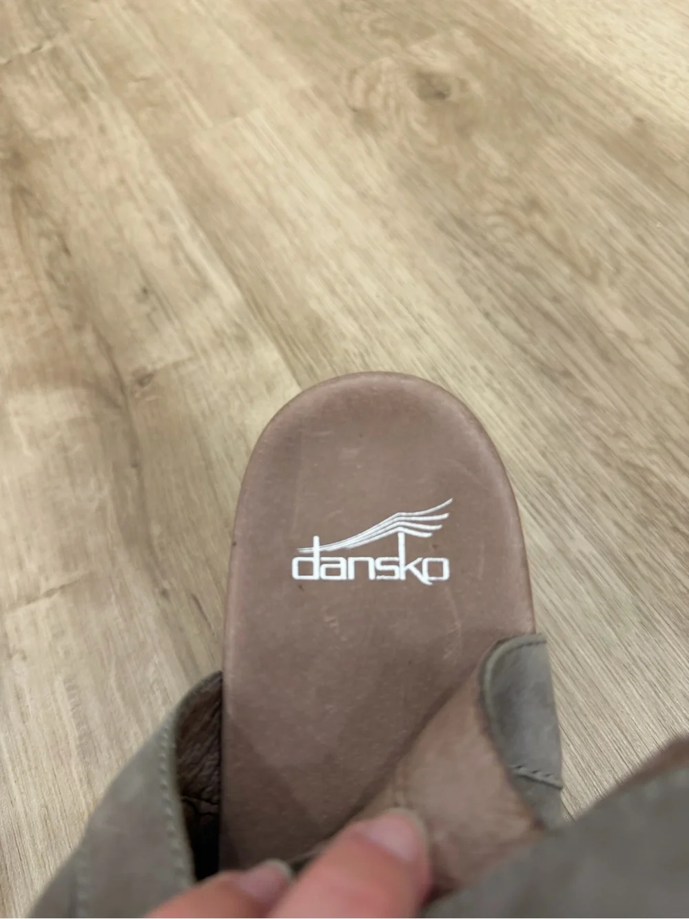 Dansko leather nubuck block heel ankle sandals casual office comfort size 40/9.5